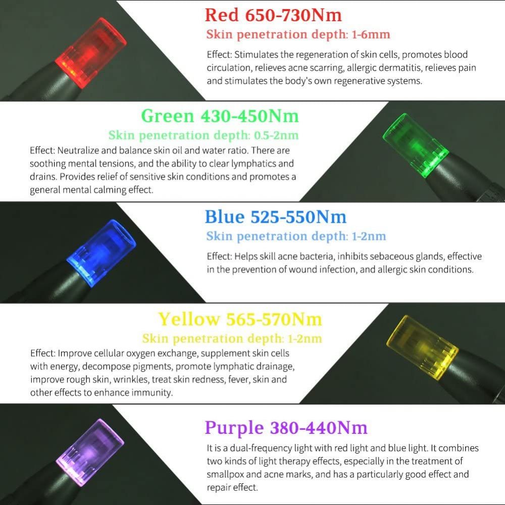 7 Color Light Electric Beauty Machine Pen for Face Beauty